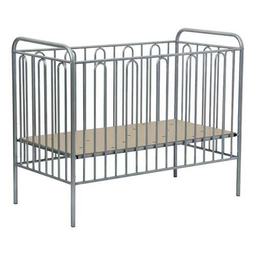 Кровать детская Polini Kids Vintage 110 металлическая, Серебро в Едим Дома