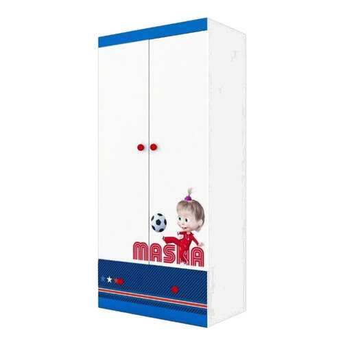 Детский шкаф двухсекционный Polini kids Маша и Медведь Fun 890 Синий в Едим Дома
