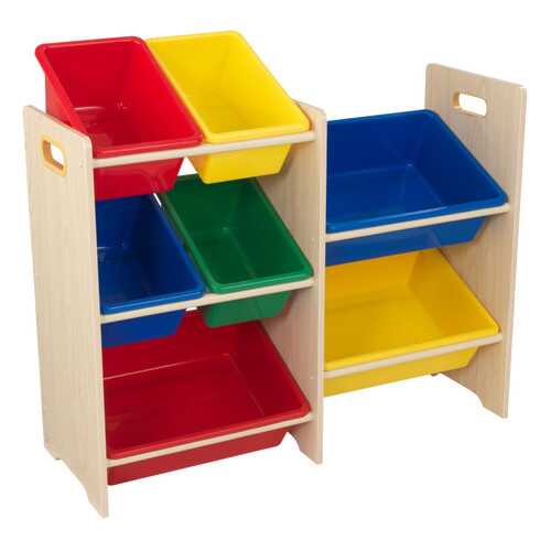 Система хранения KidKraft с 7 контейнерами яркий в Едим Дома