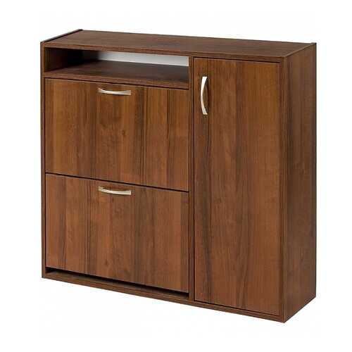 Обувница Вентал ШК-2 VEN_shk_2_walnut 92,4х22,5х88,2 см, орех темный в Едим Дома