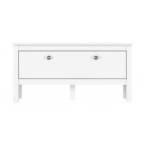 Тумба прикроватная приставная BlackRedWhite Хельга KOM1K BRW_70003731 92x35x46 см, белый в Едим Дома