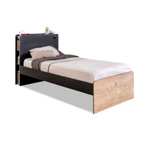 Кровать Cilek Black 100х200 см, бежевый/черный в Едим Дома