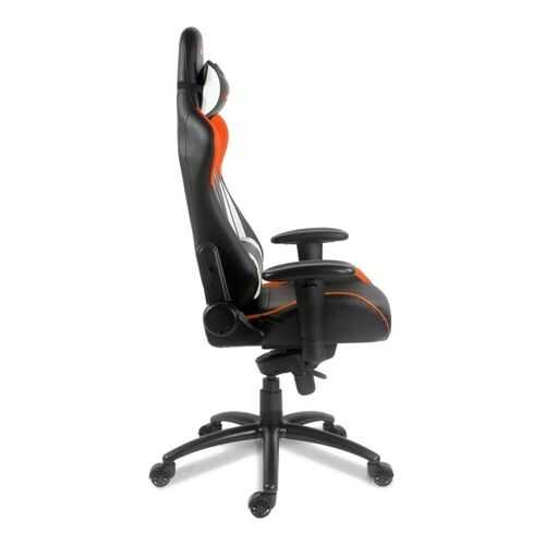 Игровое кресло Arozzi Verona Pro/Экокожа черная/оранжевая/белая в Едим Дома