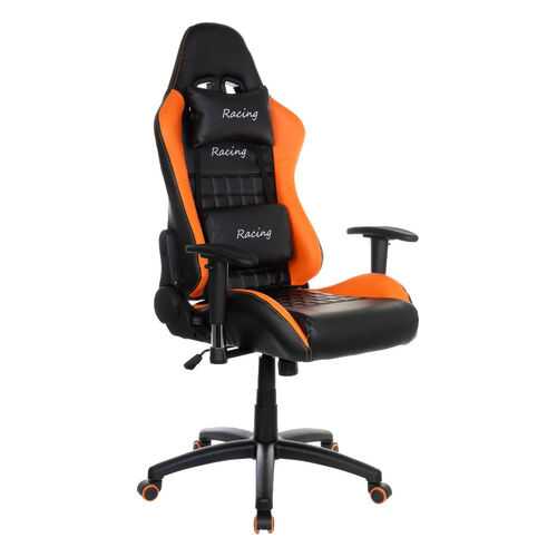 Игровое кресло College BX-3827/Кожа PU черно-оранжевая в Едим Дома