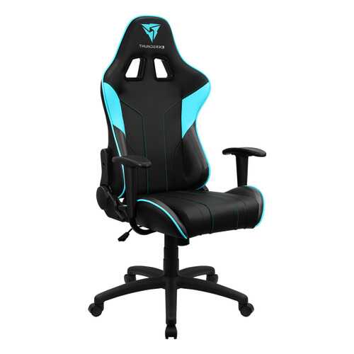 Игровое кресло ThunderX3 EC3 AIR TX3-EC3BC, черный/голубой в Едим Дома