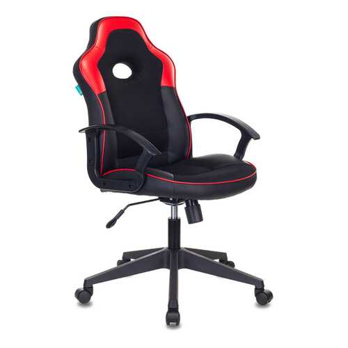 Кресло игровое Бюрократ VIKING-11/BL-RED черный/красный искусст.кожа/ткань в Едим Дома