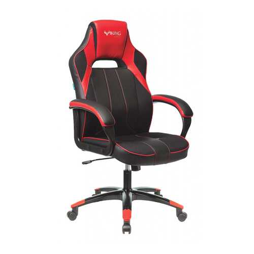 Кресло игровое Бюрократ VIKING 2 AERO RED черный/красный искусст.кожа/ткань в Едим Дома