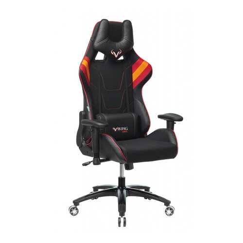 Кресло игровое Бюрократ VIKING 4 AERO RED две подушки черный/красный искусст.кожа/ткань в Едим Дома