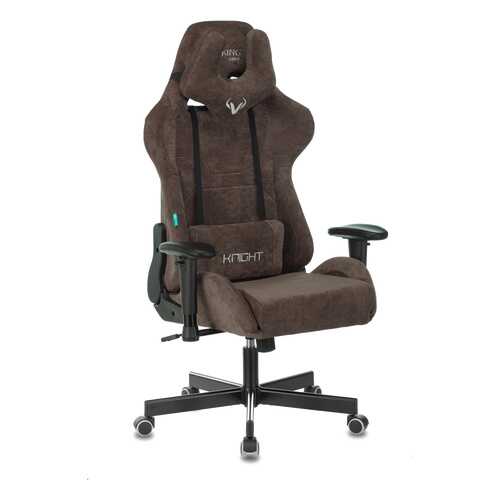 Кресло игровое Бюрократ VIKING KNIGHT LT10 FABRIC коричневый крестовина металл в Едим Дома