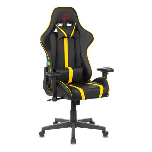 Кресло игровое Бюрократ VIKING ZOMBIE A4 YEL черный/желтый искусственная кожа в Едим Дома