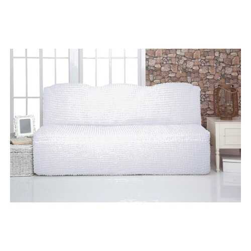 Чехол на трехместный диван без подлокотников и оборки Venera Sofa, белый в Едим Дома
