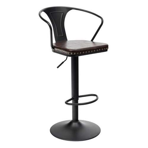 Барный стул с регулируемой высотой STOOL GROUP TOLIX ARMS SOFT F2535L Черный матовый в Едим Дома