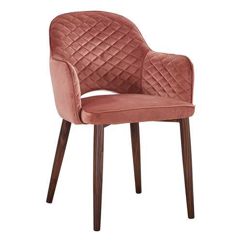Стул STOOL GROUP Венера диамант MC16-2YS LEGS BLACK HLR-44 розовый ромб, темное дерево в Едим Дома