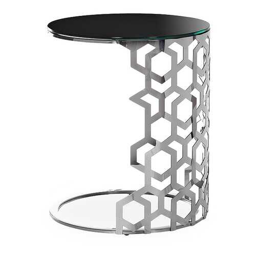 Журнальный столик Garda Decor 13RXET3043 GRD_TT-00000825 50х50х60 см, серебро/чёрный в Едим Дома